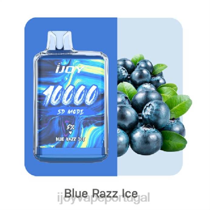 iJOY Vape Lisbon | iJOY Bar SD10000 descartável TLVJ162 gelo azul